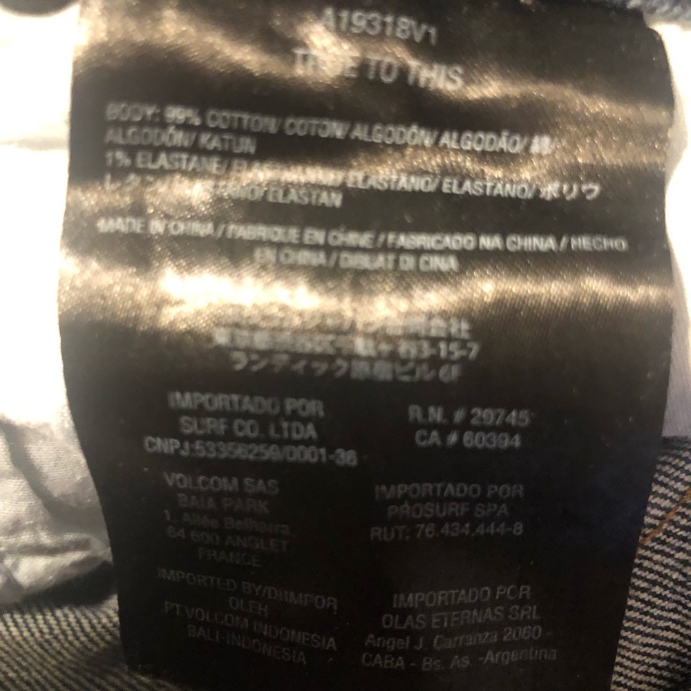 Volcom Solver Blue Jeans Size 31 - image 5